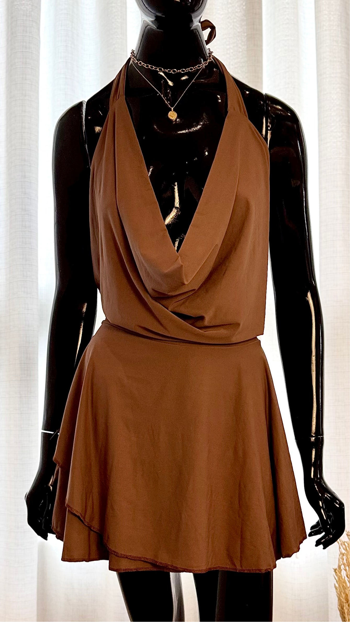 Vestido Huntz Marrom